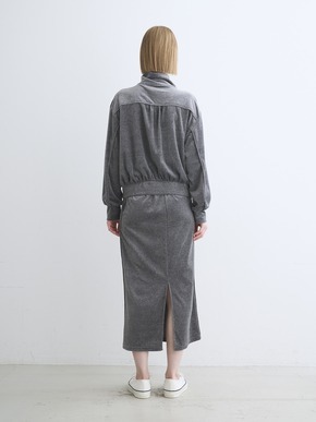 Cotton velour pencil skirt 詳細画像