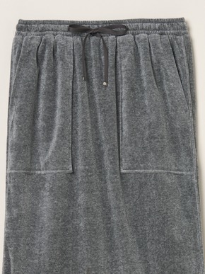 Cotton velour pencil skirt 詳細画像