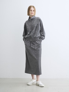 Cotton velour pencil skirt 詳細画像
