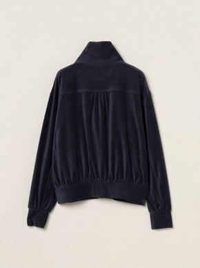 Cotton velour  zip up brouson 詳細画像