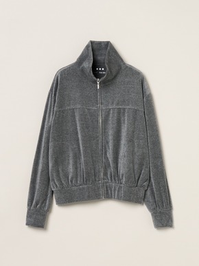 Cotton velour  zip up brouson 詳細画像
