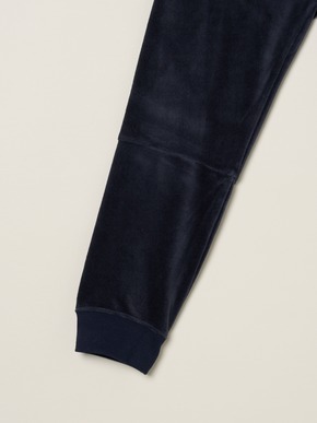 Men's cotton velour zip-up parka 詳細画像