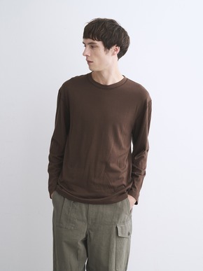 Men's cotton wool l/s t-shirt 詳細画像
