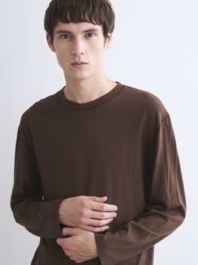 Men's cotton wool l/s t-shirt 詳細画像