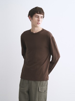 Men's cotton wool l/s t-shirt 詳細画像