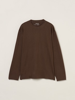Men's cotton wool l/s t-shirt 詳細画像