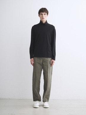 Men's cotton wool l/s turtleneck 詳細画像
