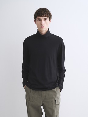 Men's cotton wool l/s turtleneck 詳細画像