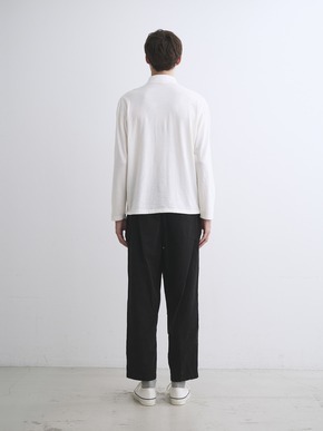 Men's cotton wool l/s polo shirt 詳細画像