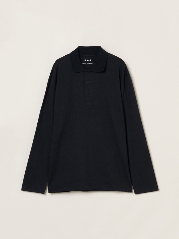 Men's cotton wool l/s polo shirt