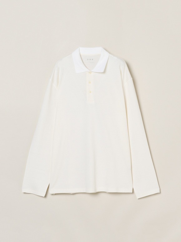 Men's cotton wool l/s polo shirt