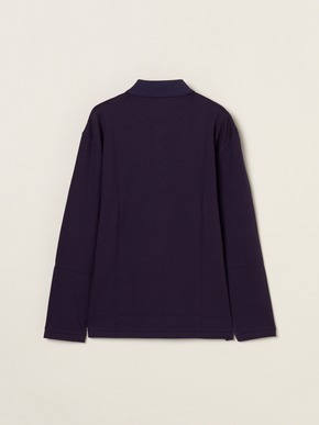 Men's cotton wool l/s polo shirt 詳細画像
