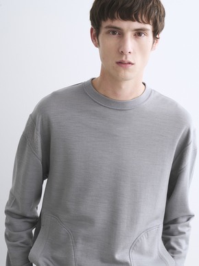 Men's wool fleece sweat shirt 詳細画像