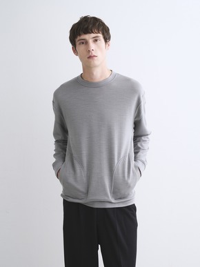 Men's wool fleece sweat shirt 詳細画像