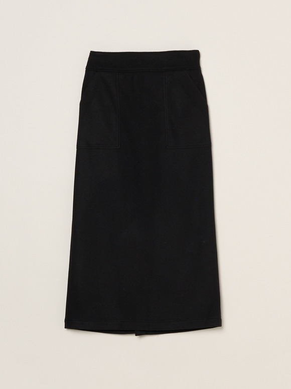 Wooly jersey skirt