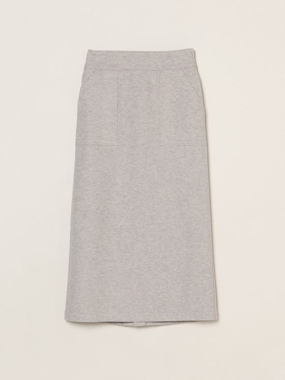 Wooly jersey skirt