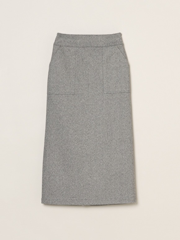 Wooly jersey skirt