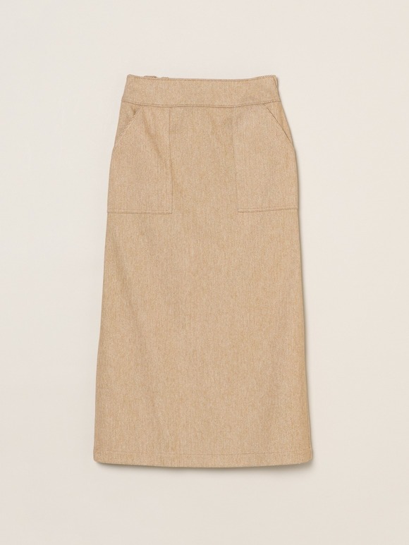 Wooly jersey skirt