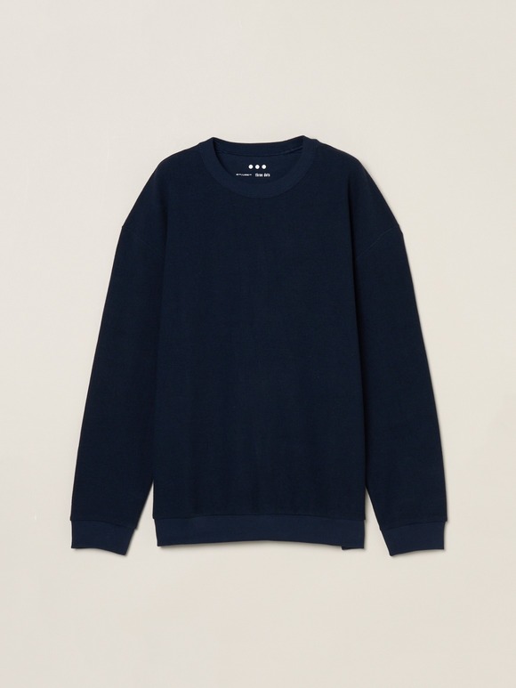 Men's woolmix pileface crewneck