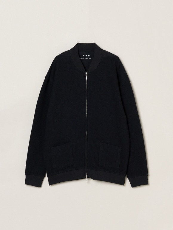 Men's woolmix pileface zip-shirt