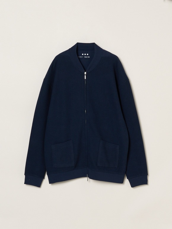 Men's woolmix pileface zip-shirt