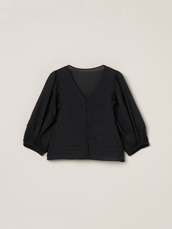Cotton loan flair collar shirt