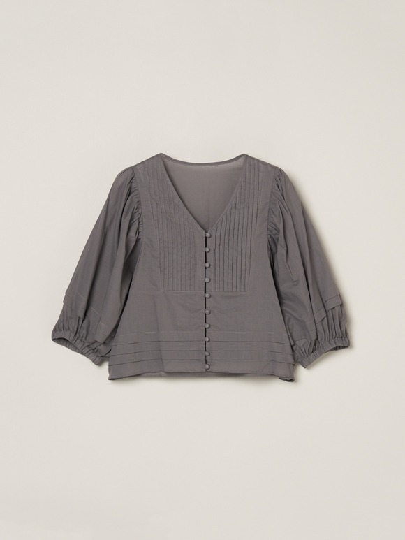 Cotton loan flair collar shirt