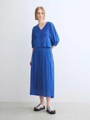 Cotton loan tuck skirt 詳細画像