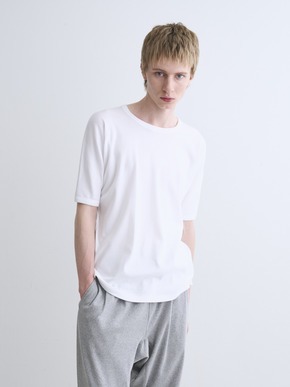 Men's organic cotton knit slim 詳細画像