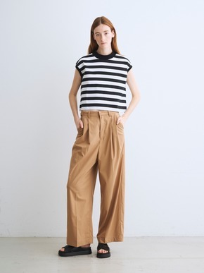 Big stripe french slv tee 詳細画像