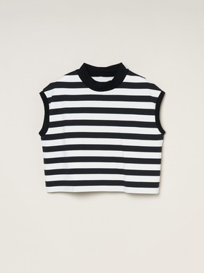 Big stripe french slv tee 詳細画像