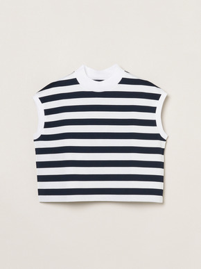 Big stripe french slv tee 詳細画像