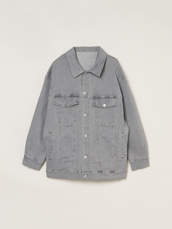 Loose denim jumper