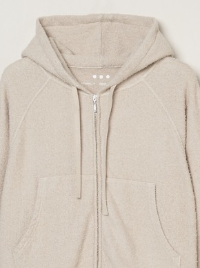 Double pile zip up hoody 詳細画像