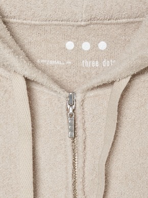 Double pile zip up hoody 詳細画像