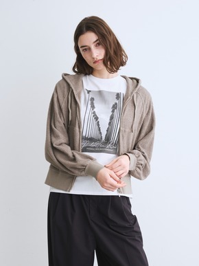 Double pile zip up hoody 詳細画像