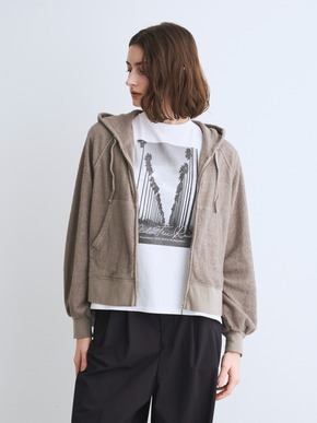 Double pile zip up hoody 詳細画像