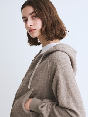 Double pile zip up hoody 詳細画像