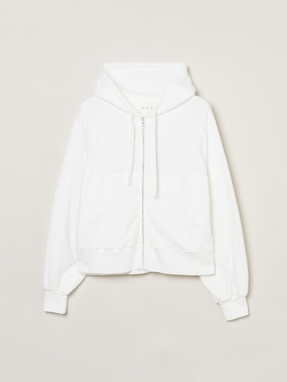 Double pile zip up hoody