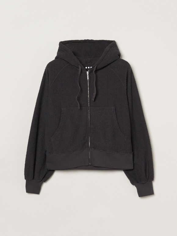 Double pile zip up hoody