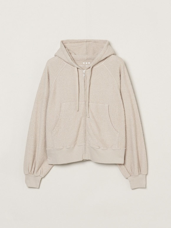 Double pile zip up hoody