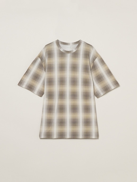 Men's shadow check print t-shirt