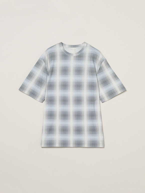 Men's shadow check print t-shirt