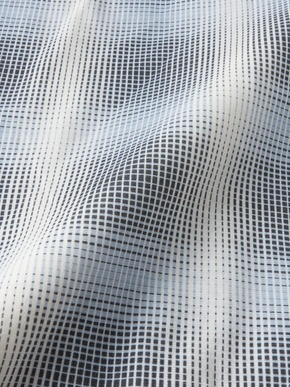 Men's shadow check print shirt 詳細画像