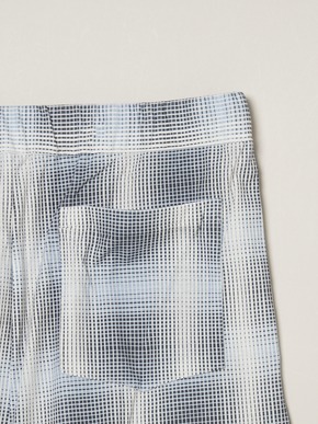 Men's shadow check print short pants 詳細画像