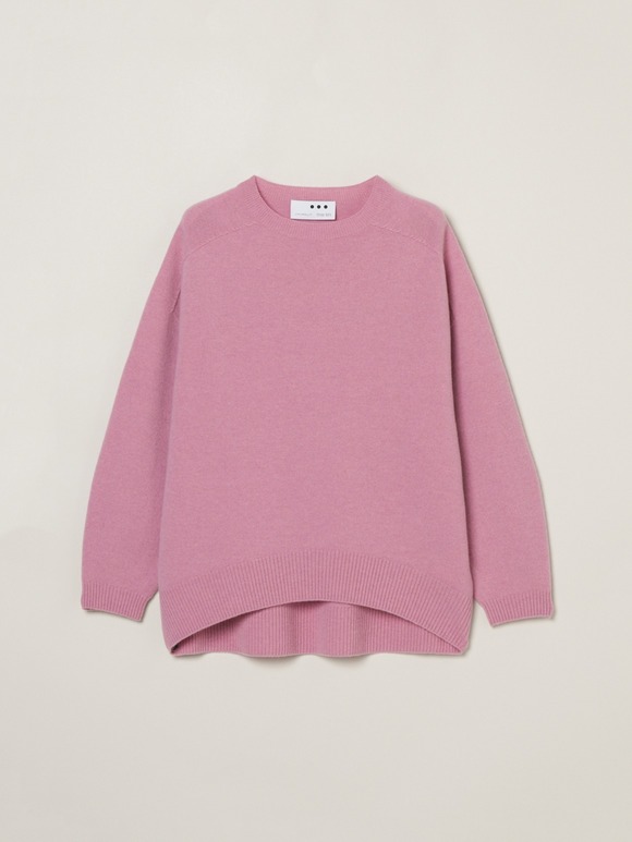Wool garment crew neck sweater