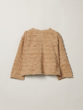 Fringe sweater jacket 詳細画像