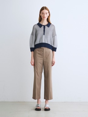 Mesh high twisted cotton polo 詳細画像