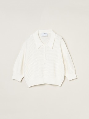 Mesh high twisted cotton polo 詳細画像