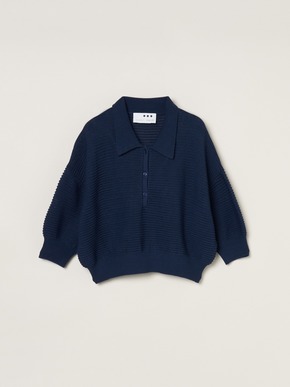 Mesh high twisted cotton polo 詳細画像
